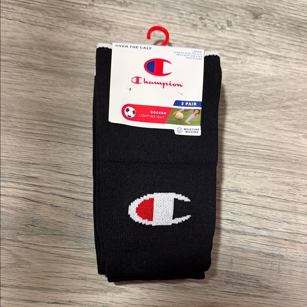 Champion Black Athletic Socks - 2 Pair